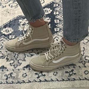 Vans Beige Zipup Hightops